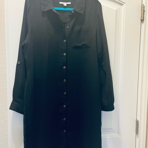 Black Button-Up Dress - Picture 3 of 5